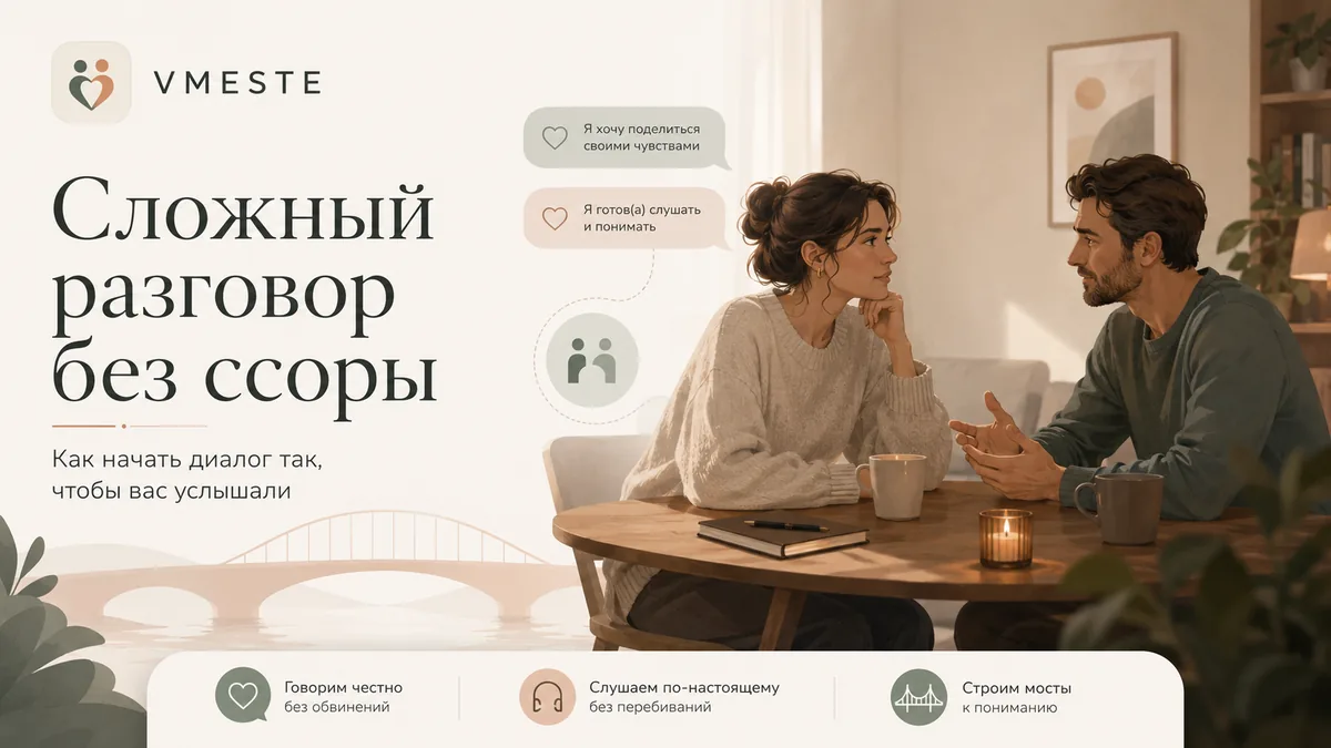 Сложный разговор в отношениях — как подготовиться и не разрушить контакт