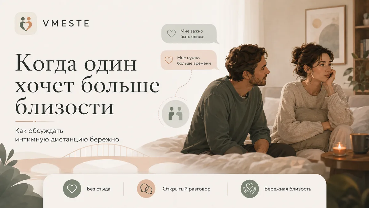 Нет близости в браке — как говорить о сексе, нежности и одиночестве без стыда