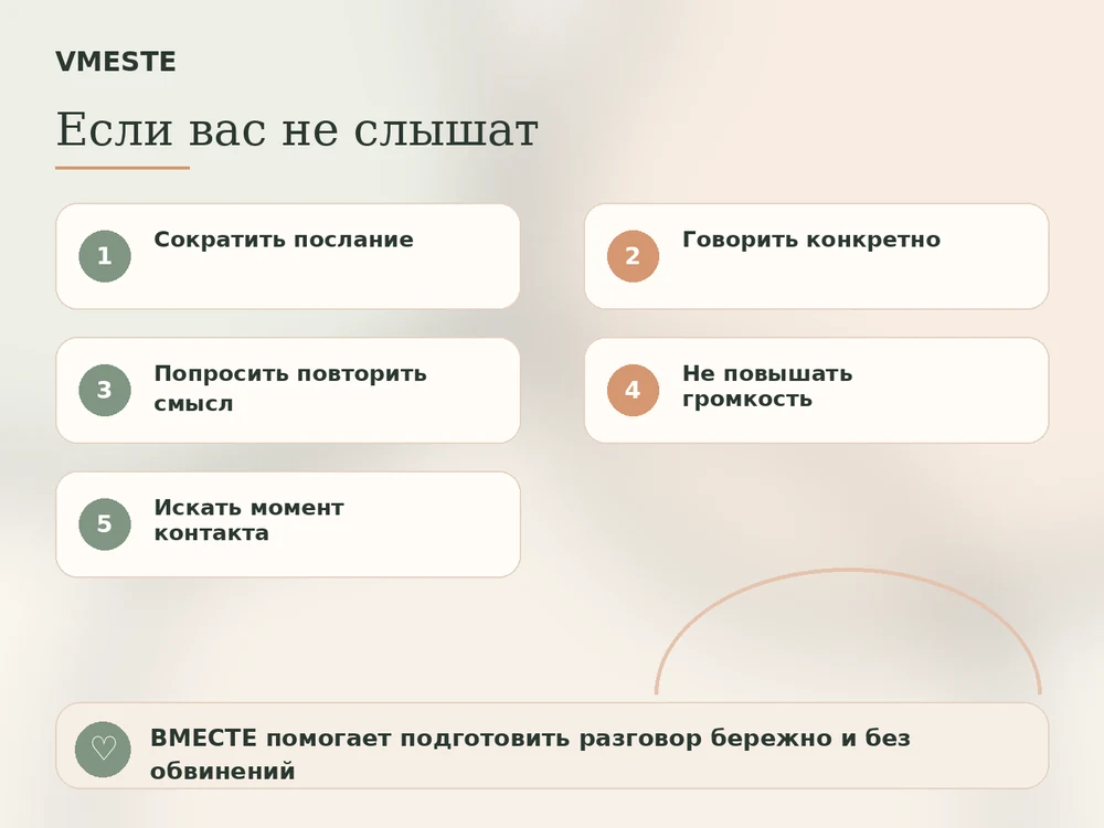 Если вас не слышат