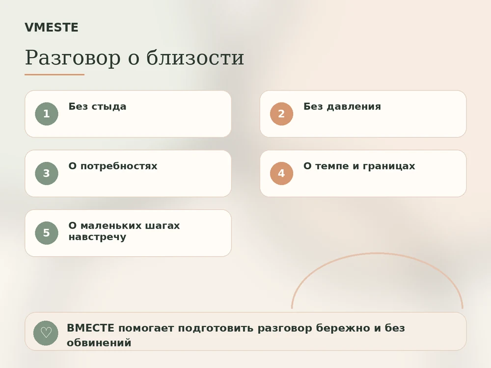 Разговор о близости